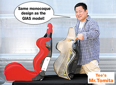 Same monocoque
design as the
GIAS model!
Tee's
Mr.Tomita